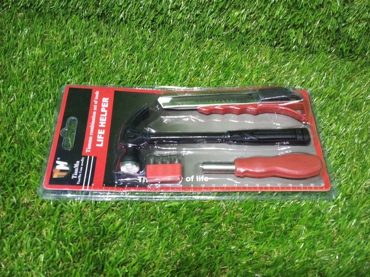 9042 4Pcs Helper Tool Set Used While Doing Plumbing And Electrician Repairment In All Kinds Of Places Like Household And Official Departments Etc. DeoDap