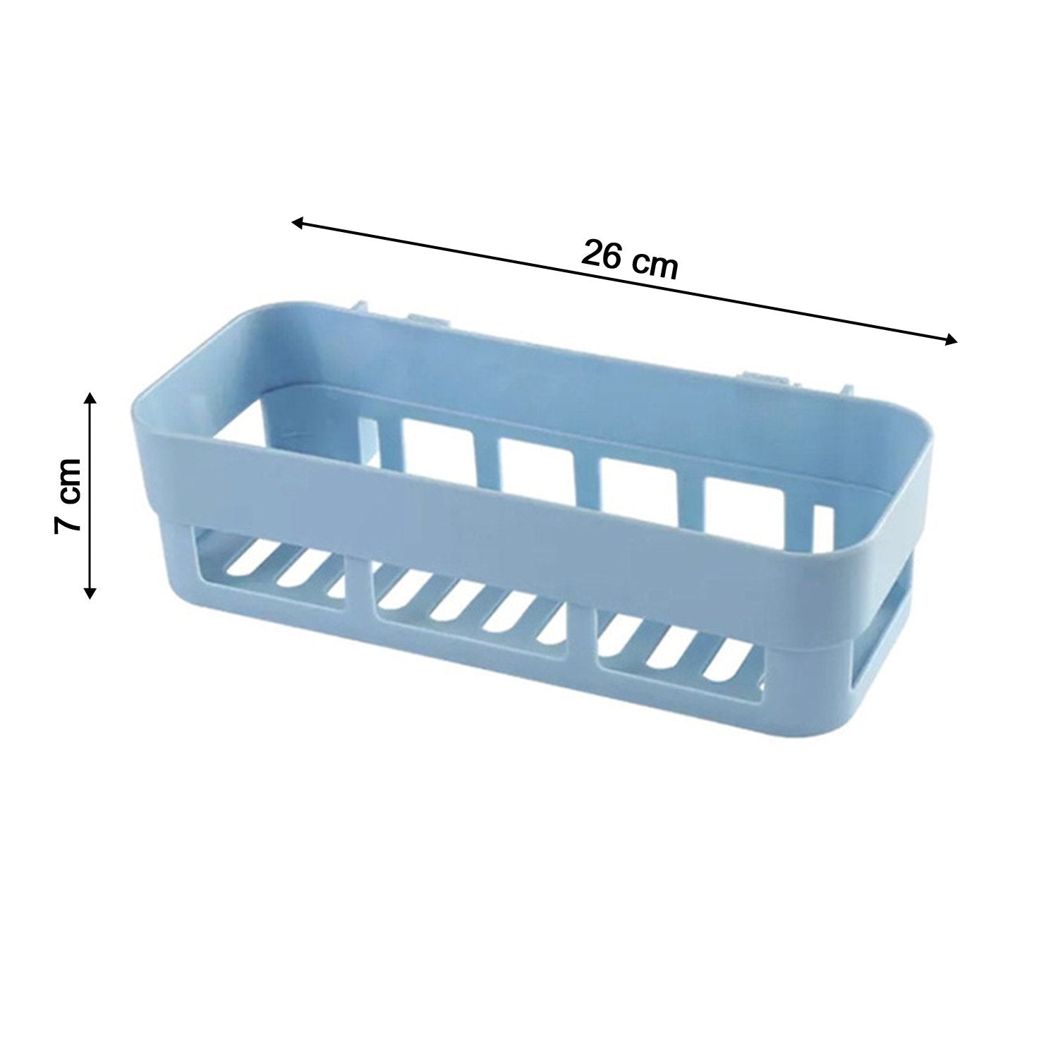 1094L Multipurpose Shelf Storage Rack Organizer Caddy Basket with Sticker (1Pc) DeoDap