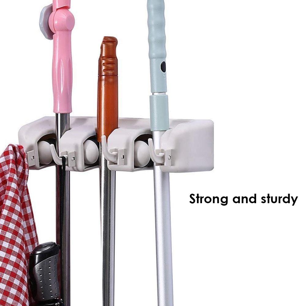 0240 3 Layer Mop and Broom Holder DeoDap
