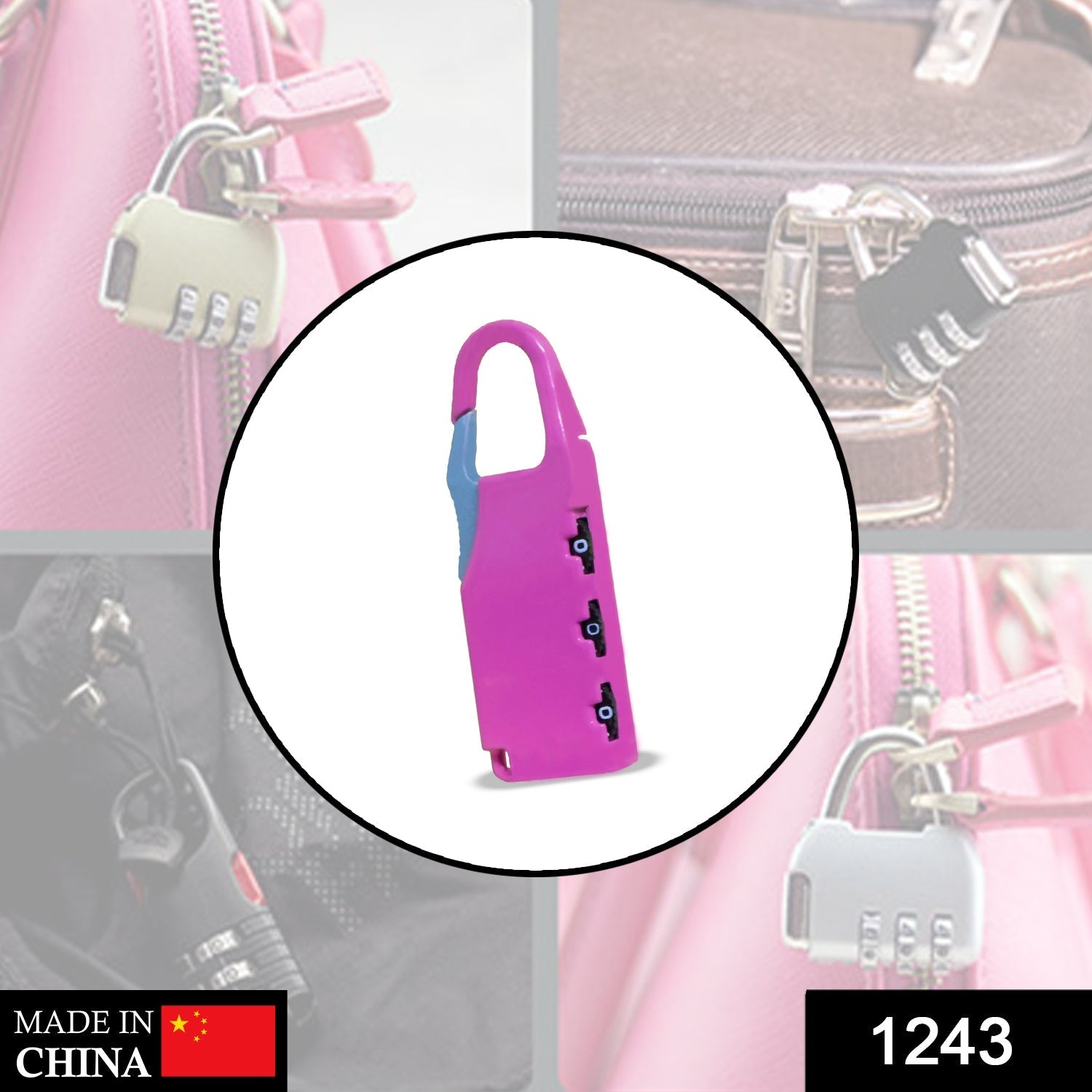 1243 Round Resettable Code Number Padlock freeshipping - DeoDap