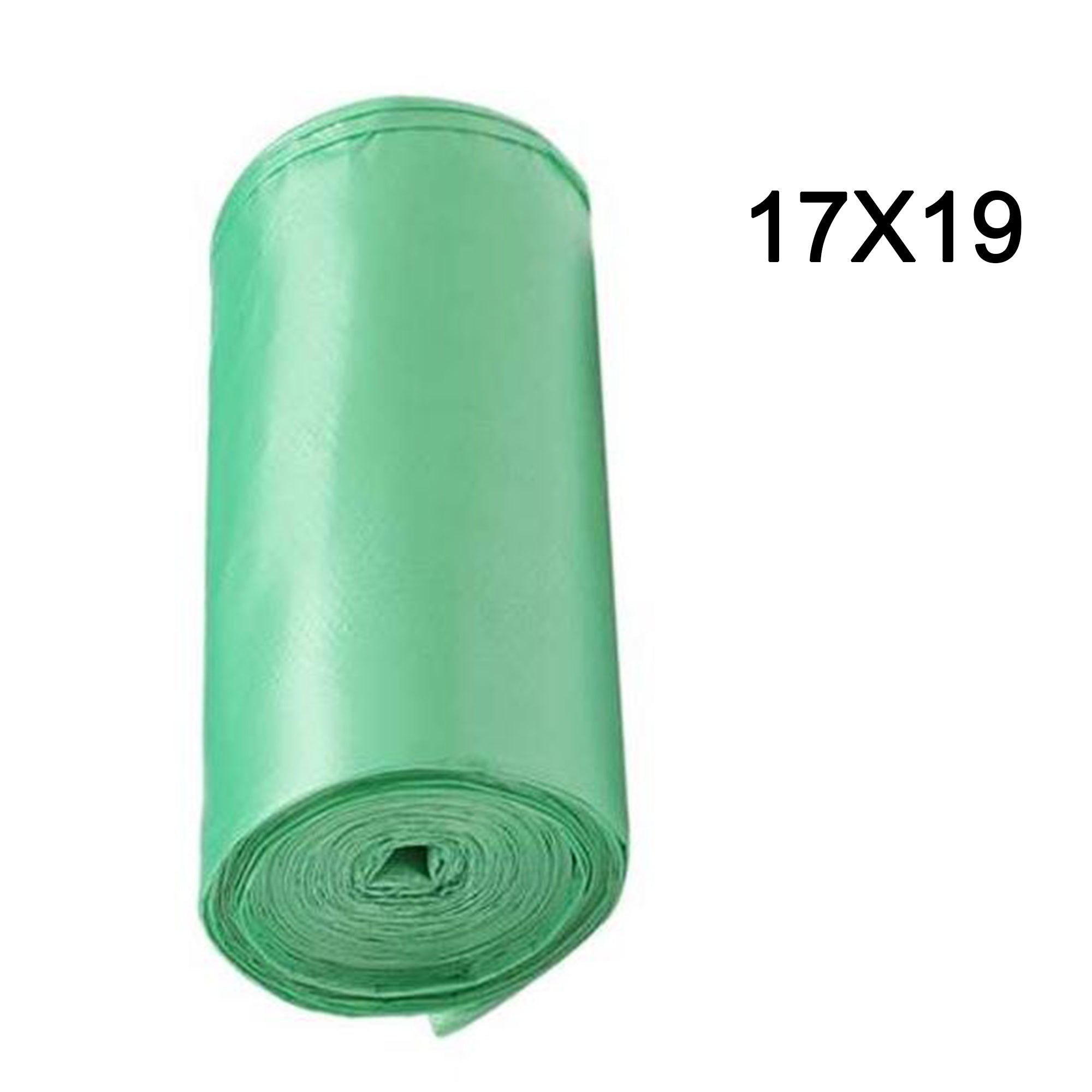 1581 Green Compostable Corn Starch Garbage Bags (17" x 19") (Pack of 30) DeoDap
