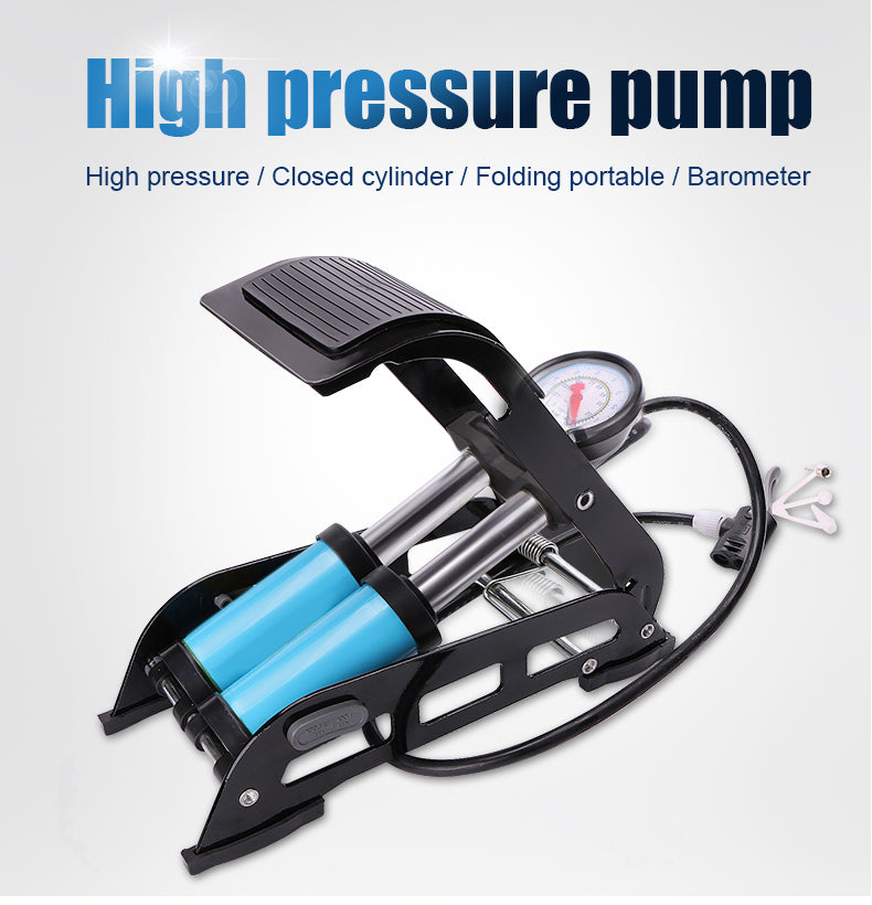 1691 Portable High Pressure Foot Air Pump Compressor for Car and Bike freeshipping - DeoDap