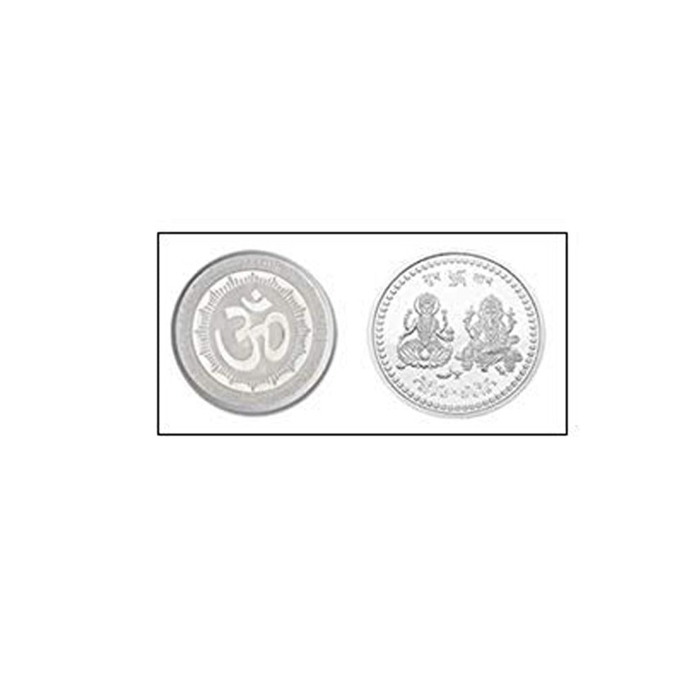 0866 Silver color Coin for Gift & Pooja (Not silver metal) DeoDap