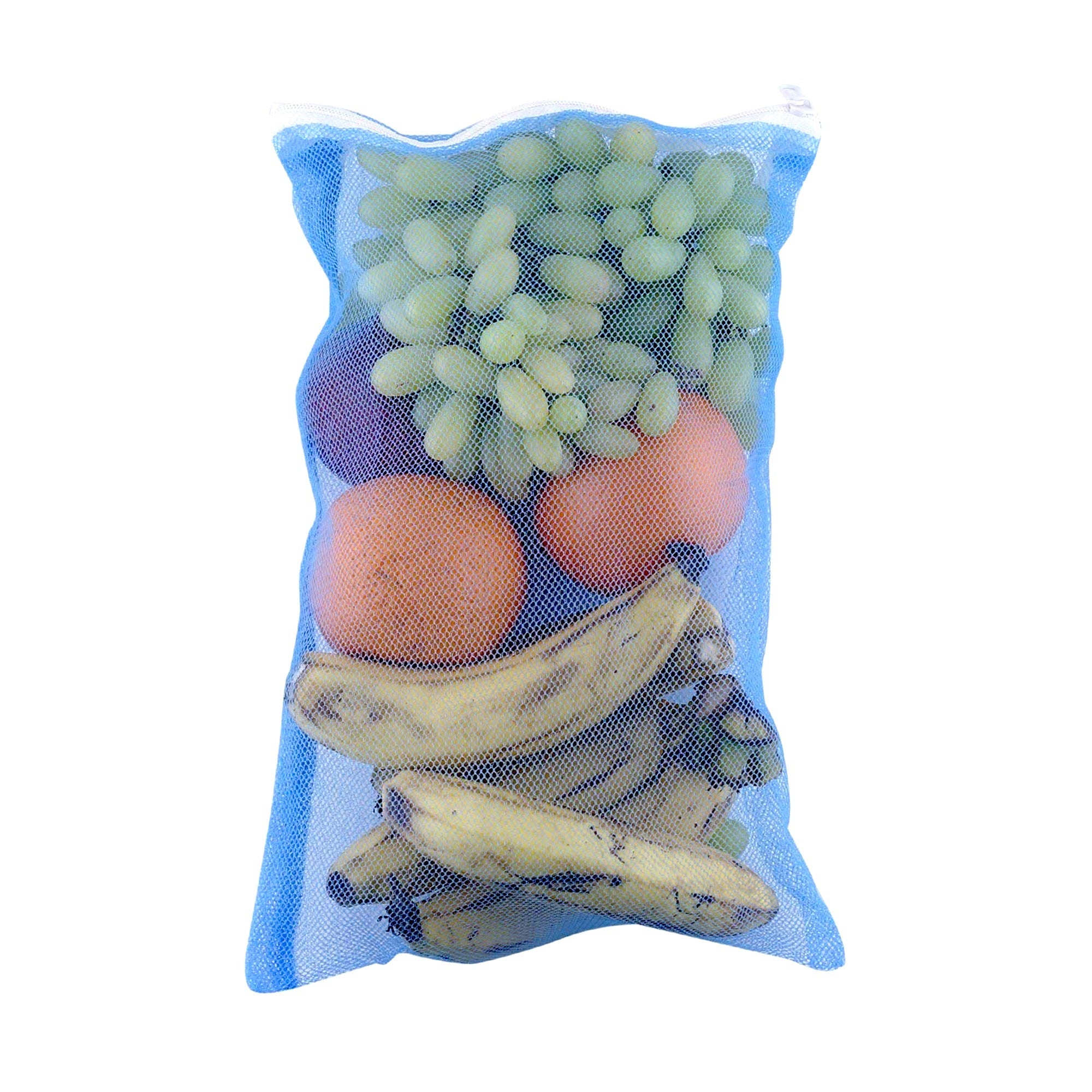 2279 Fridge Bags for Fruits and Vegetables with Zip Net (Multicolour) freeshipping - DeoDap