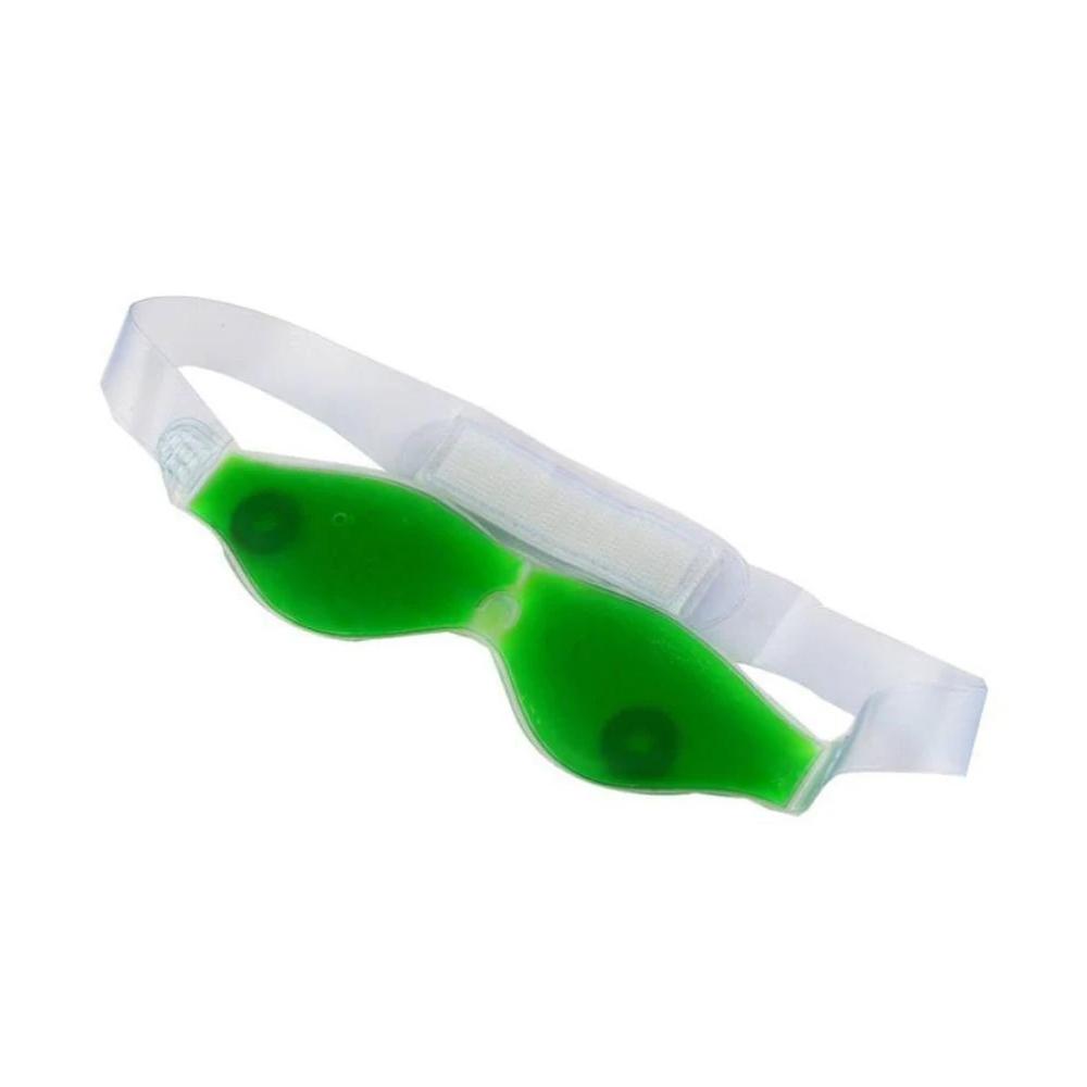 0403 Cold Eye Mask with Stick-on Straps (Green) DeoDap