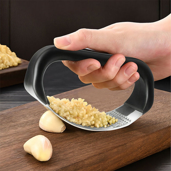 2281 Stainless Steel Garlic Presser /Crusher (Multicolour) freeshipping - DeoDap