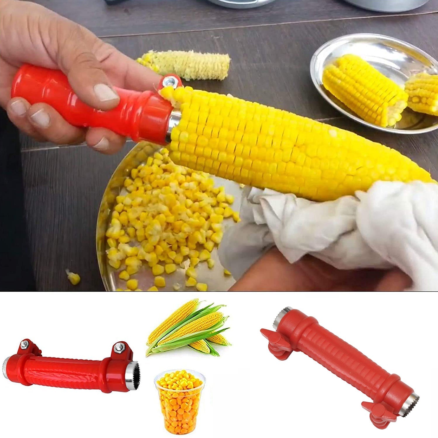 2679 2 Side Corn Cutter and shredder with effective sharp chopping blade system. DeoDap