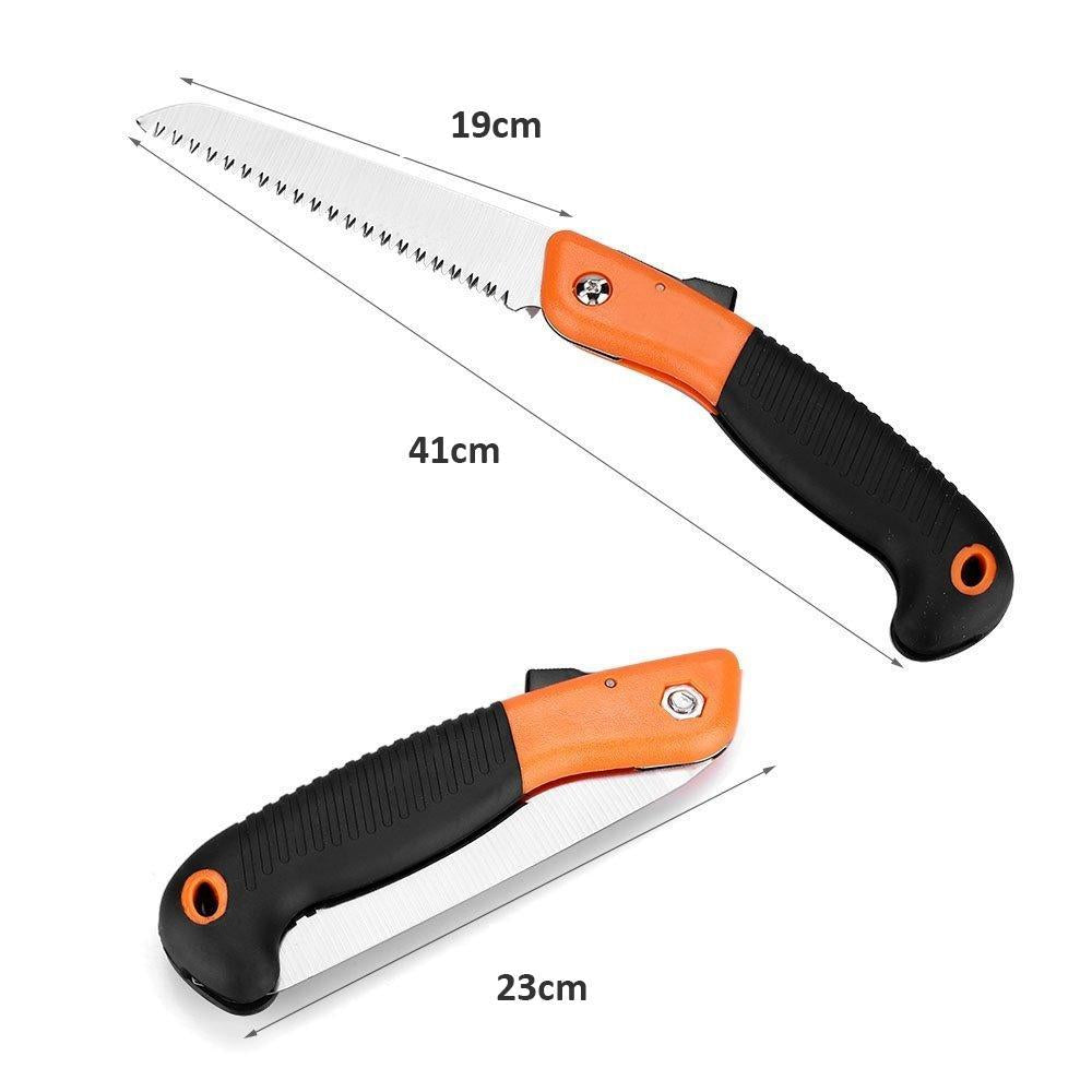 0464 Folding Saw(180 mm) for Trimming, Pruning, Camping. Shrubs and Wood DeoDap