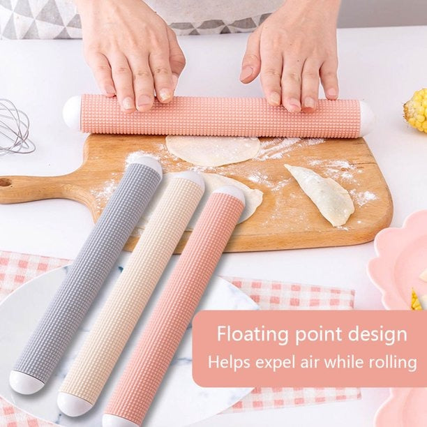 2931 Rolling Pins Floating Point Pins Practical Rolling Gadgets Pastry Making Dough Kitchen Rollers Decoration DeoDap