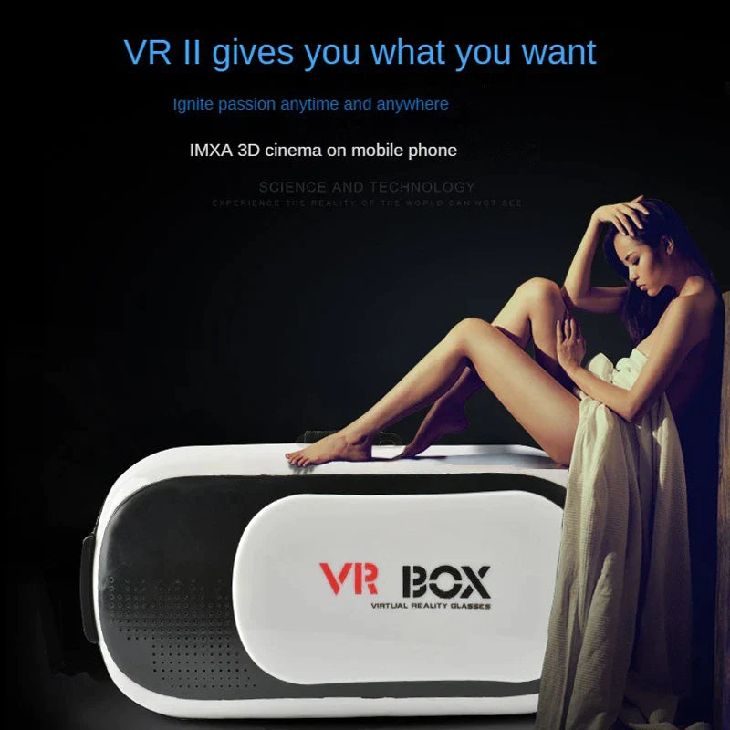 0300A VR BOX Headset-Virtual Reality 3D Glasses-For Kids & Adults for Movies Videos & Gaming / Compatible with Android Smartphones & iPhone(White)