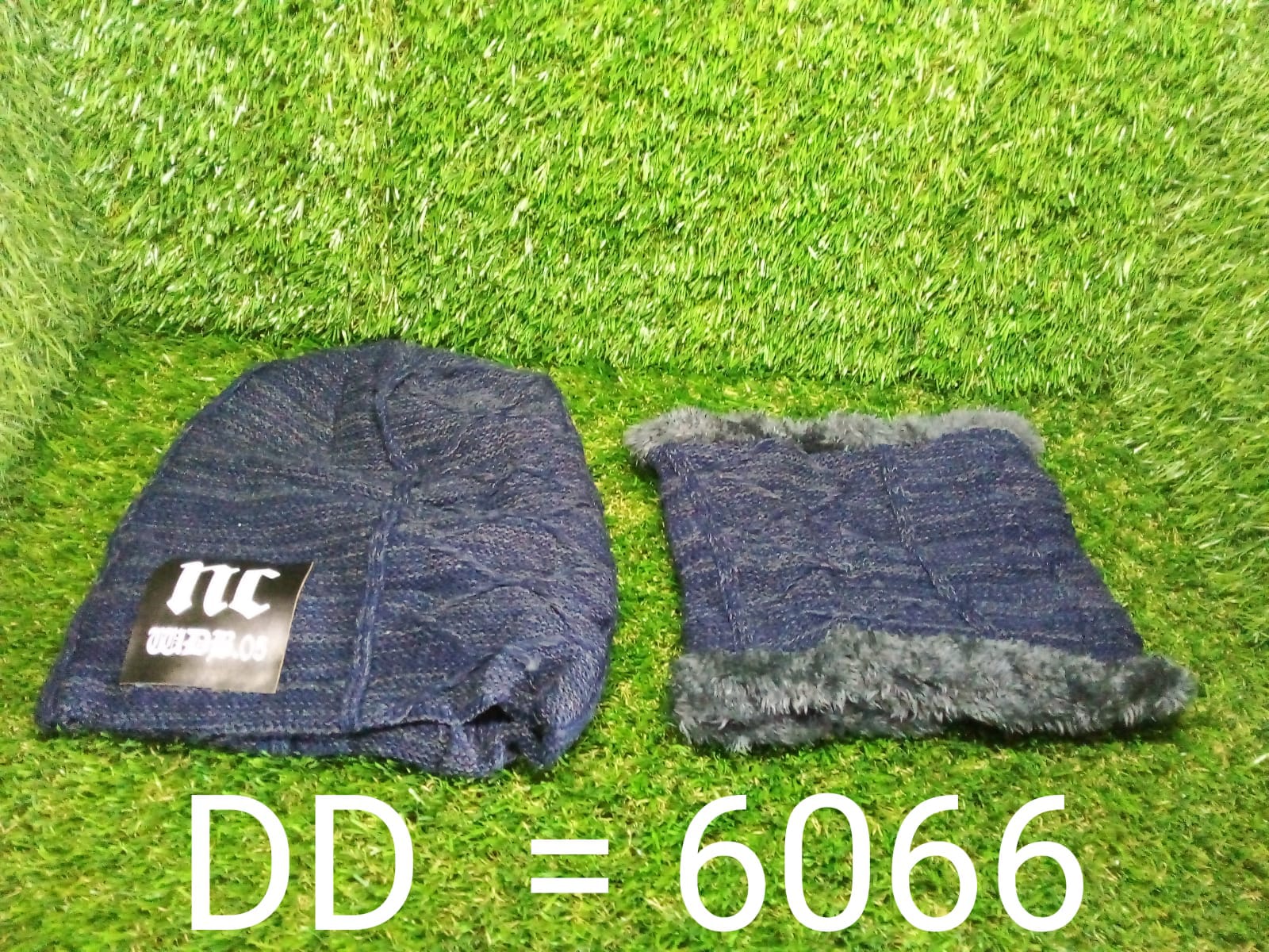 6066 Ultra Soft Unisex Woollen Beanie Cap Plus Muffler Scarf freeshipping - DeoDap