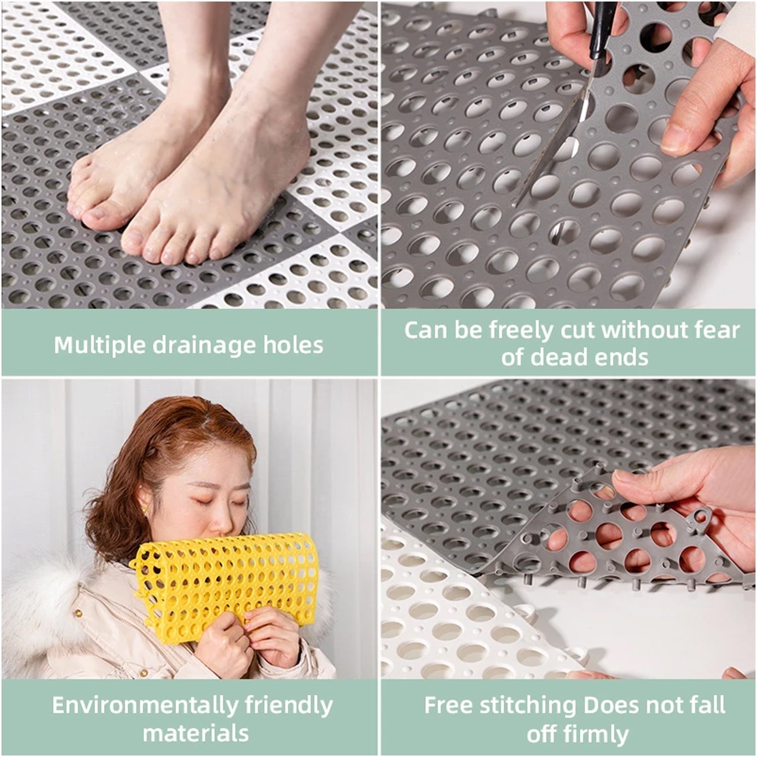 4775 Bath Anti Slip Mat Used while bathing and toilet purposes to avoid slippery floor surfaces. (Moq :-6) DeoDap