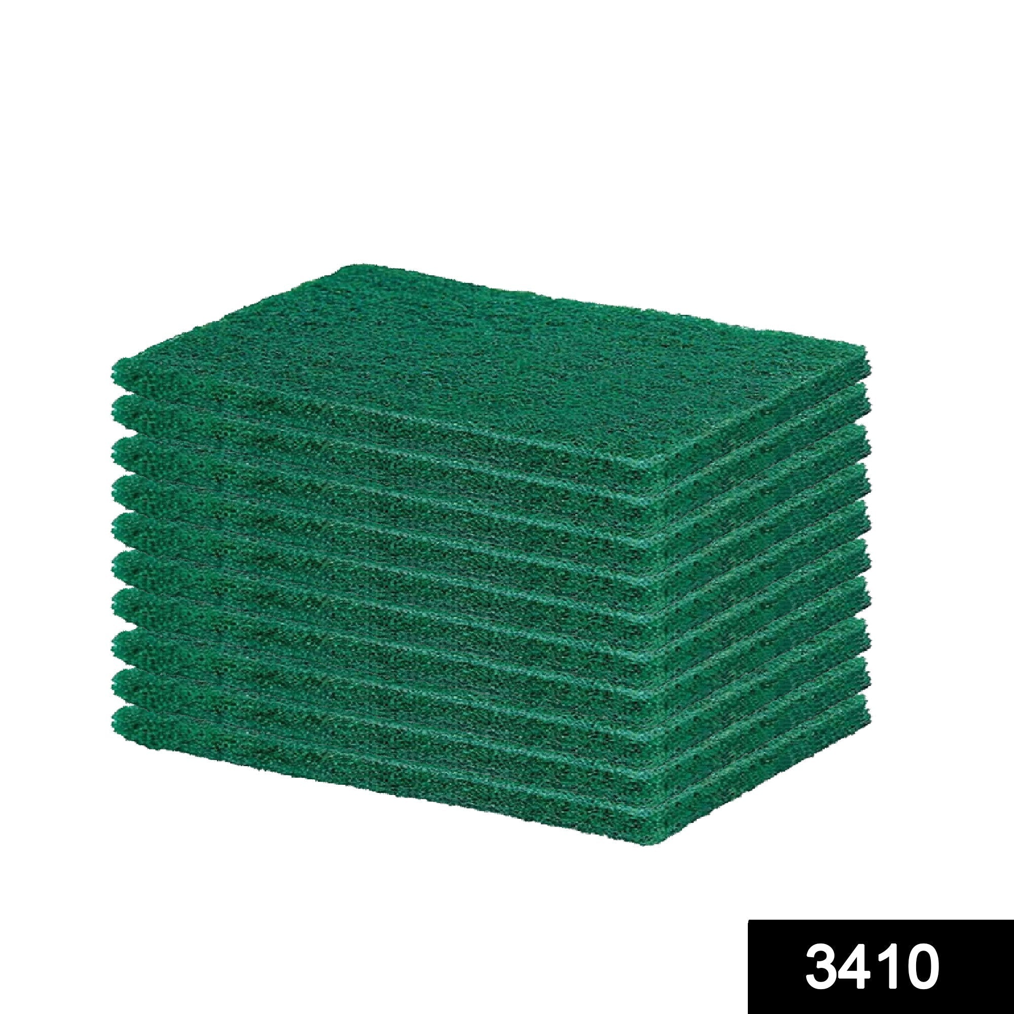 3410 Scrub Sponge Cleaning Pads Aqua Green  10PCS DeoDap