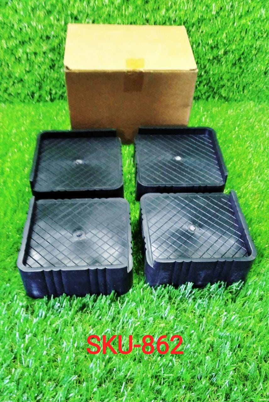 0862 Refrigerator base Stand 4pcs, Washing Machine Stand, Furniture Base Stand, Fridge Stands DeoDap