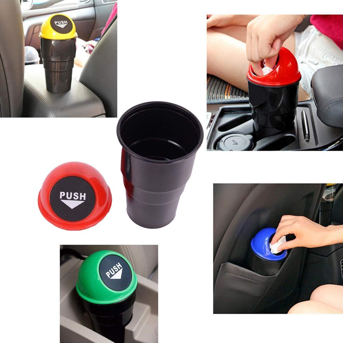 0537 Car Dustbin/Mini Car Trash Bin/Car Ashtray DeoDap