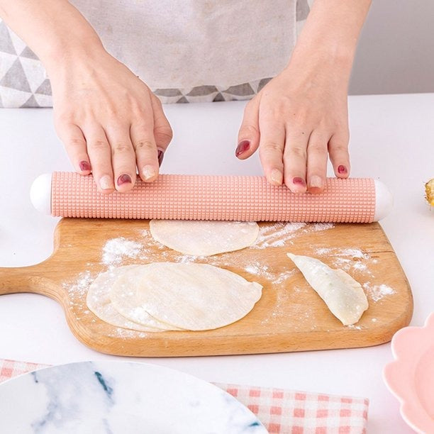 2931 Rolling Pins Floating Point Pins Practical Rolling Gadgets Pastry Making Dough Kitchen Rollers Decoration DeoDap