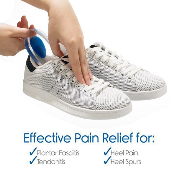 1413 Gel Heel cups Silicon Heel Pad for Heel Ankle Pain freeshipping - DeoDap