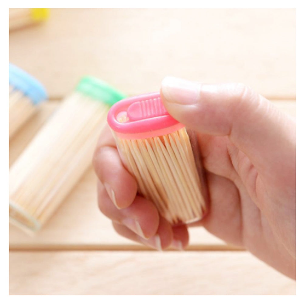 1095 Bamboo Toothpicks with Dispenser Box DeoDap