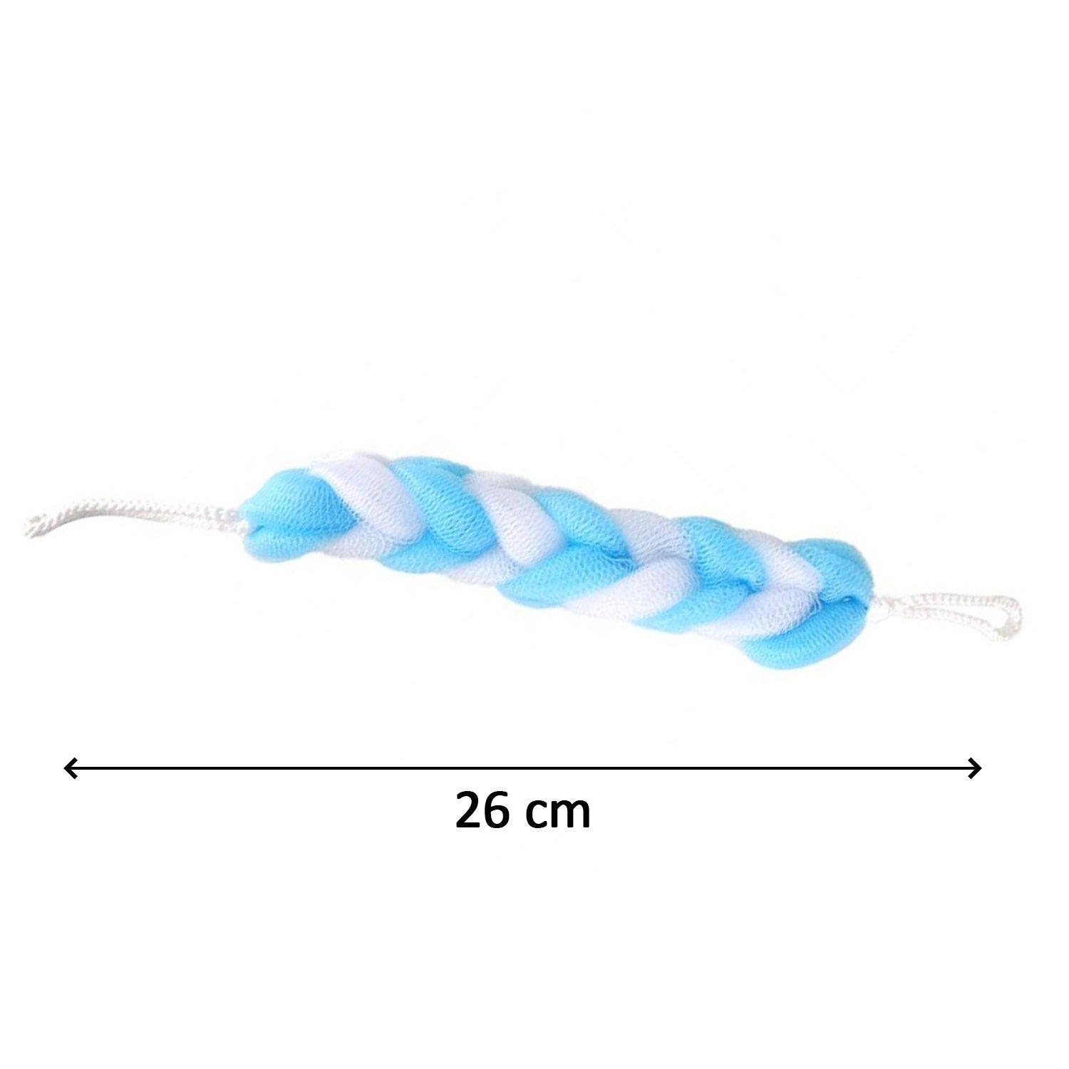 6073 Hanging Bath Shower Long Large Size Loofah Sponge Pouf Body Scrubber (pack of 6) DeoDap