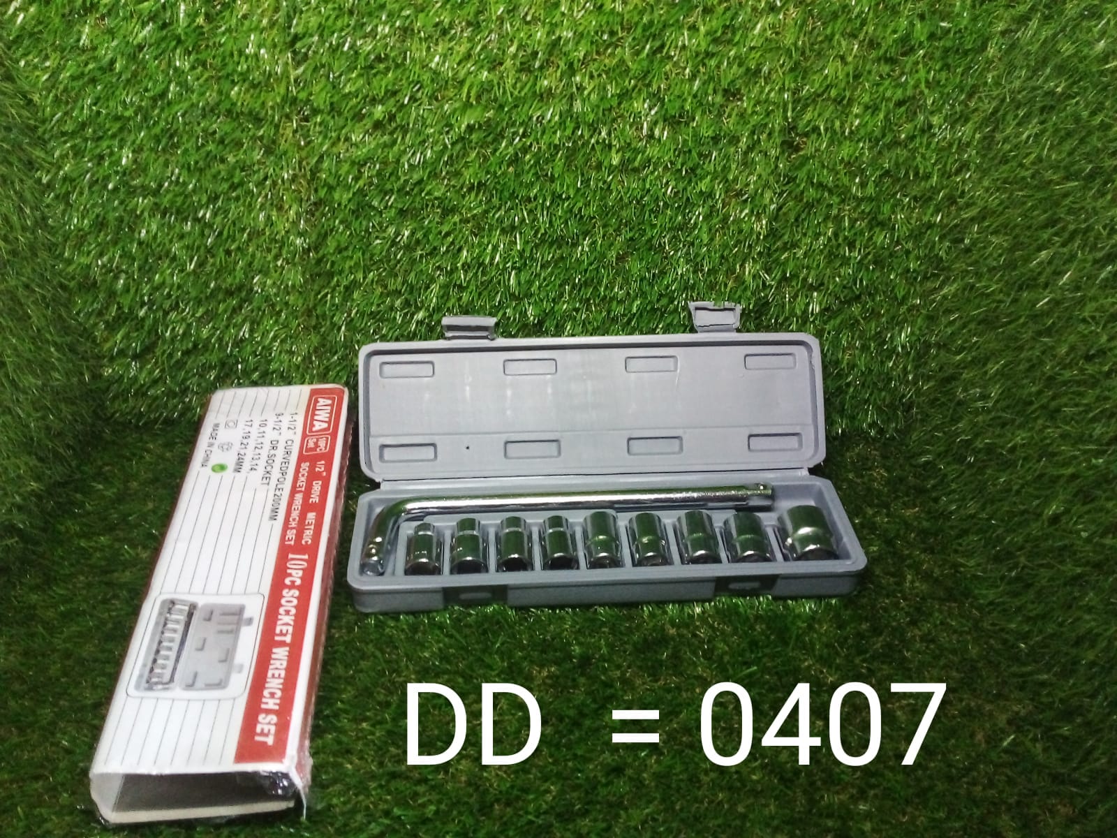 0407 -10 pc, 6 pt. 3/8 in. Drive Standard Socket Wrench Set DeoDap