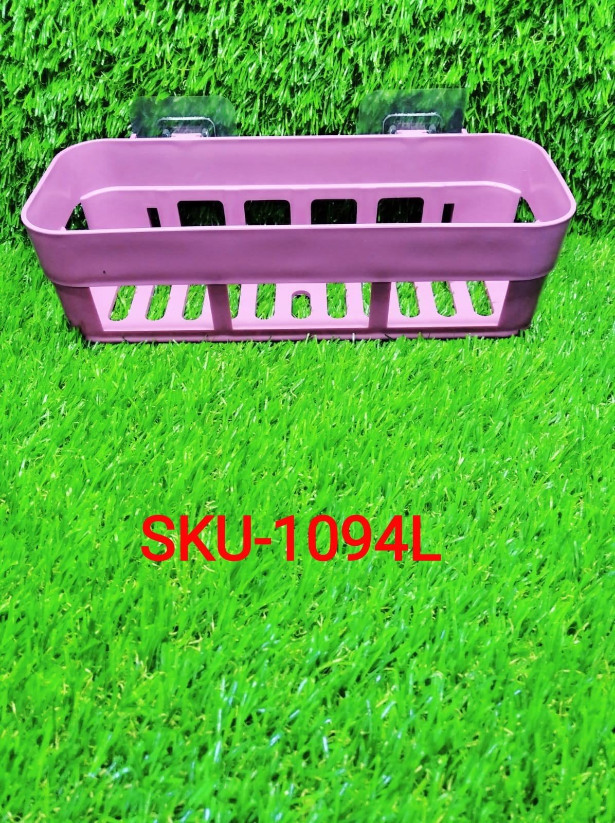 1094L Multipurpose Shelf Storage Rack Organizer Caddy Basket with Sticker (1Pc) DeoDap
