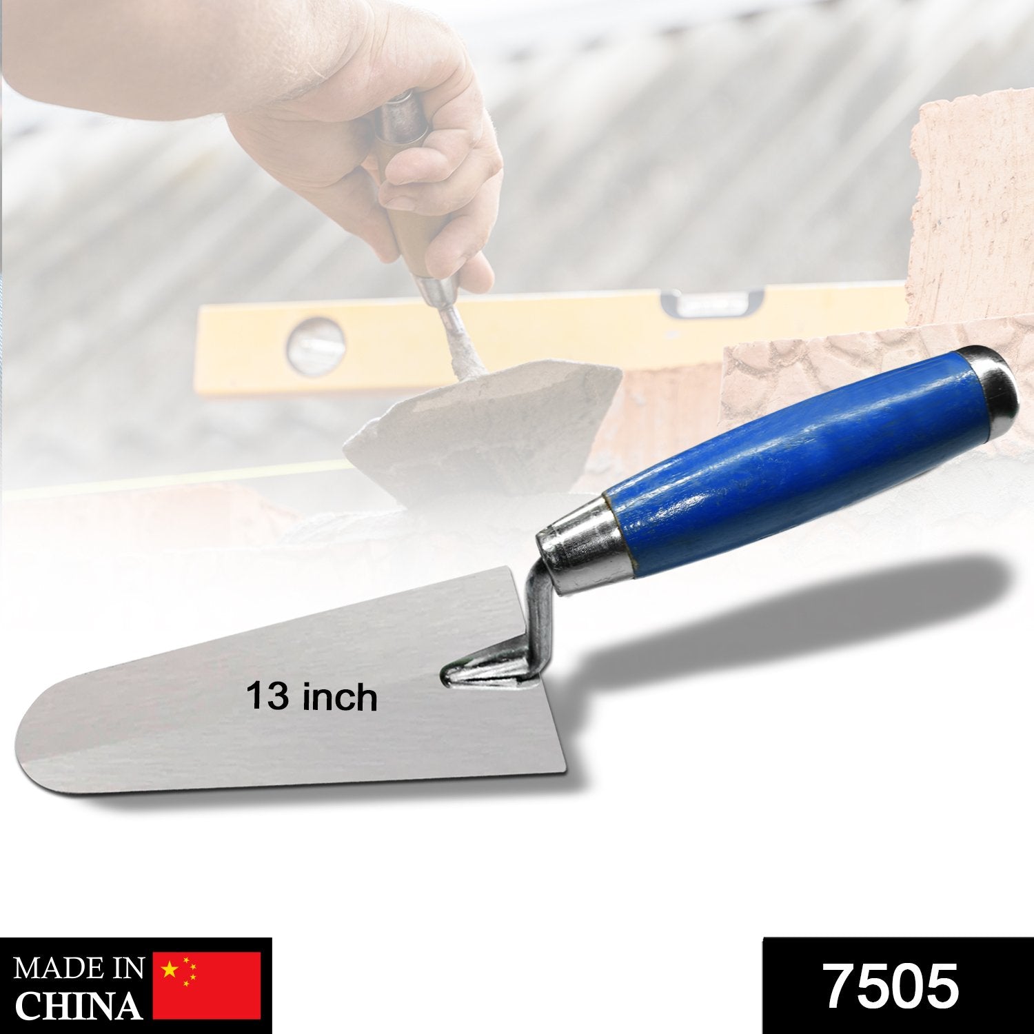 7505 Round Professional Render Plastering Trowel, Smooth Trowel 13 Inch Amd-Deodap