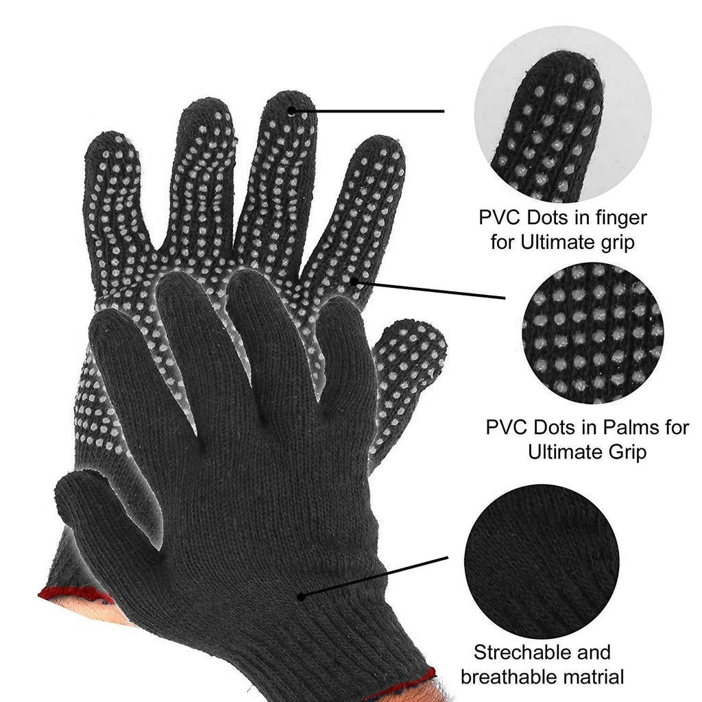 0713 Cotton Polyester Mens Work Gloves DeoDap