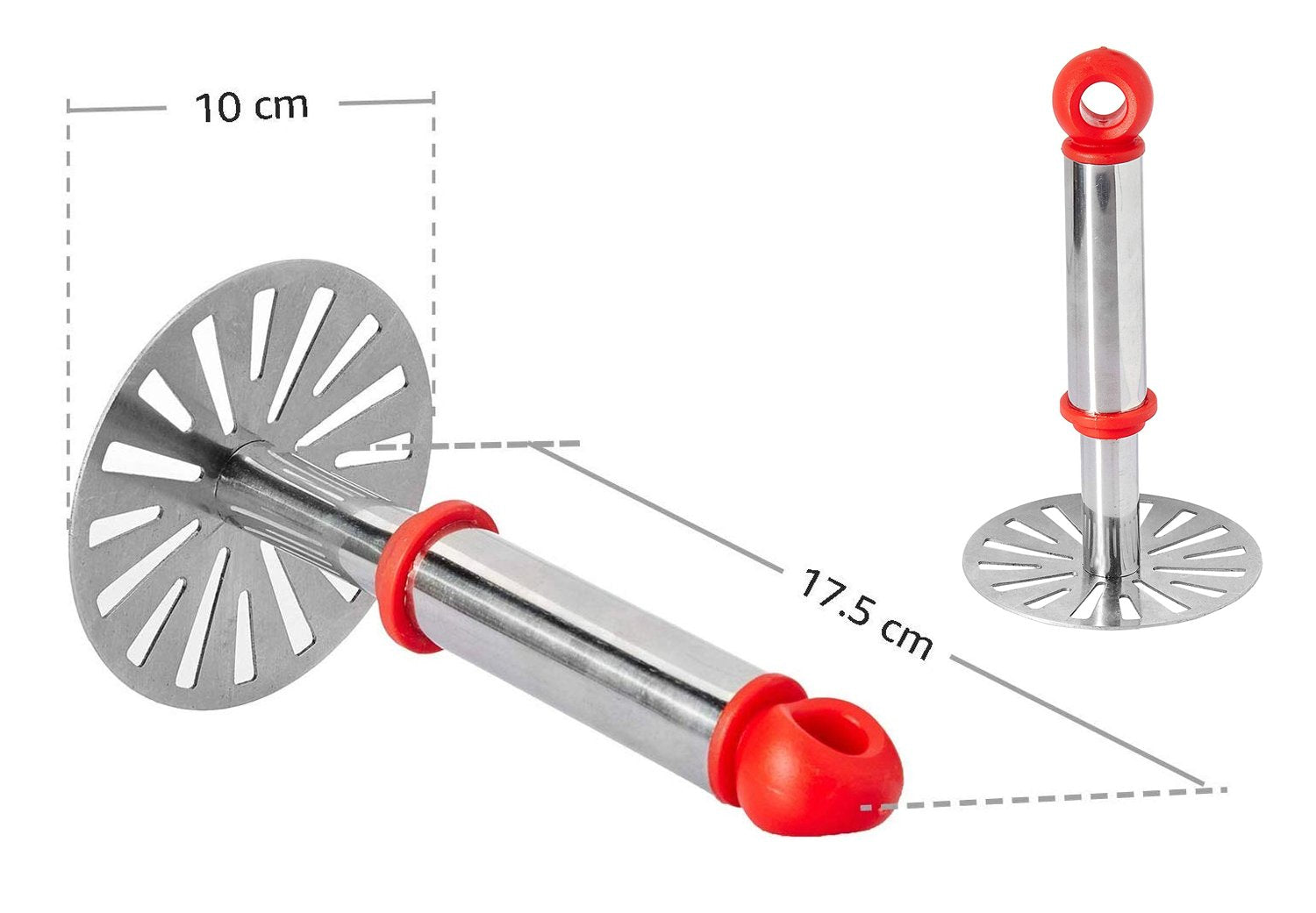 0586 Stainless Steel Potato Masher, PauBhaji Masher DeoDap