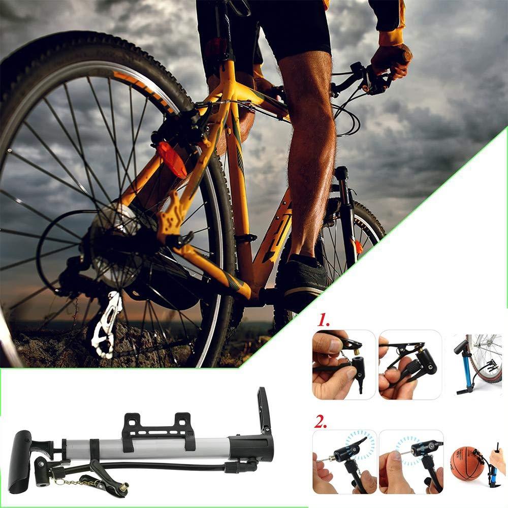 0544 Aluminum Mini Bicycle Air Pump (Multicolor) DeoDap