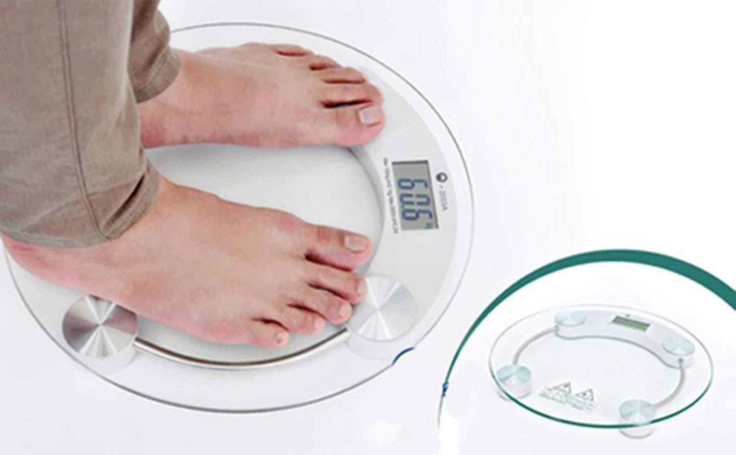 0169 -8mm Electronic Tempered Glass Digital Weighing Scale freeshipping - DeoDap