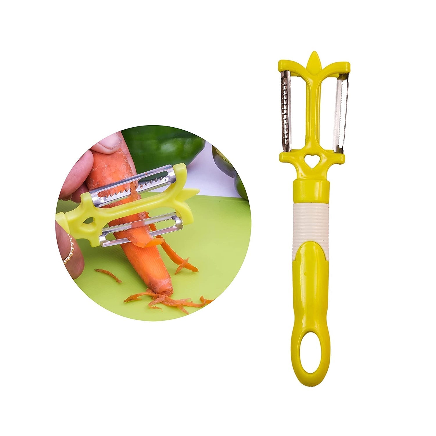 2843 Stainless Steel Kitchen Knife Knives Set with Knife Scissor (Pack Of 5) DeoDap