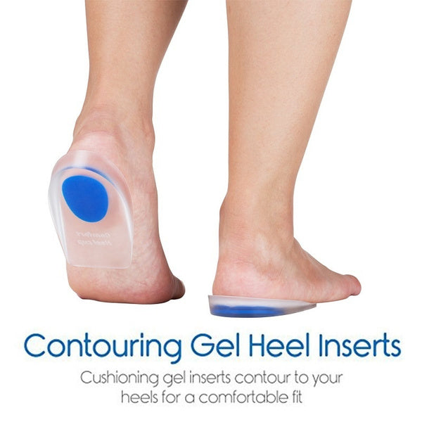 1413 Gel Heel cups Silicon Heel Pad for Heel Ankle Pain freeshipping - DeoDap