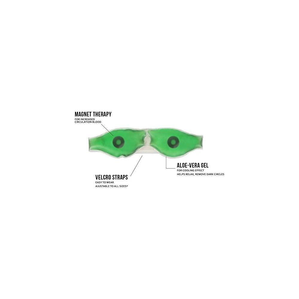 0403 Cold Eye Mask with Stick-on Straps (Green) DeoDap