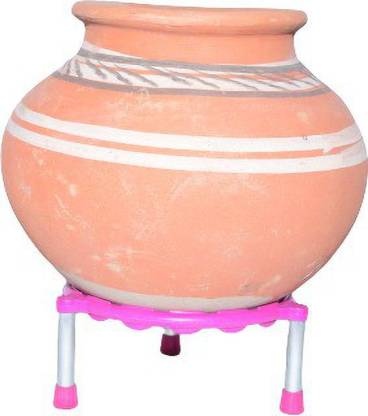 0628 Stainless Steel Single Ring Matka Stand DeoDap