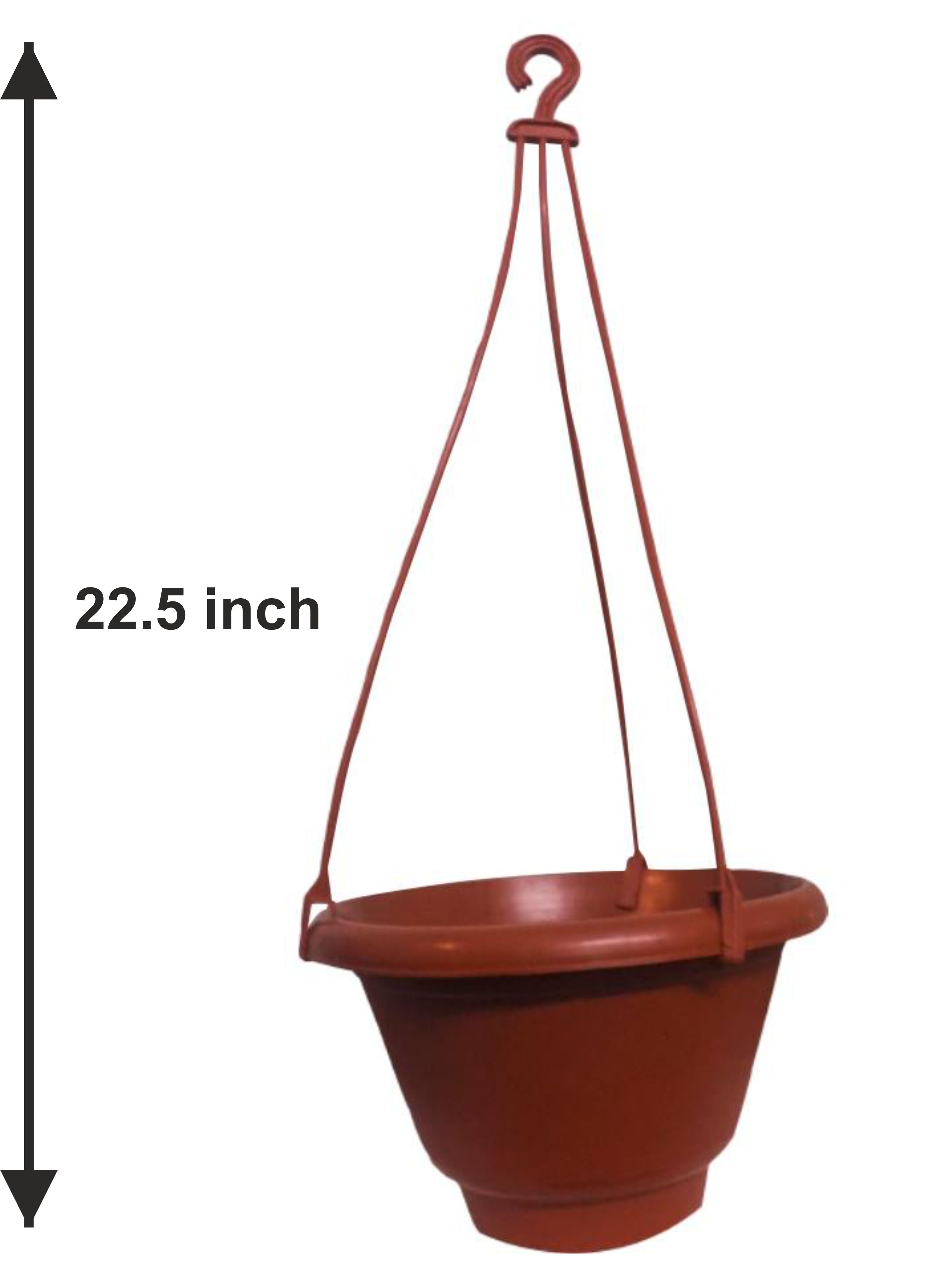 0840 Hanging Flower Pot with Rope DeoDap