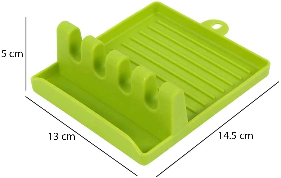2121 Multi-Functional Spatula Holder/Rest for Kitchen Utensils (Parrot colour) DeoDap