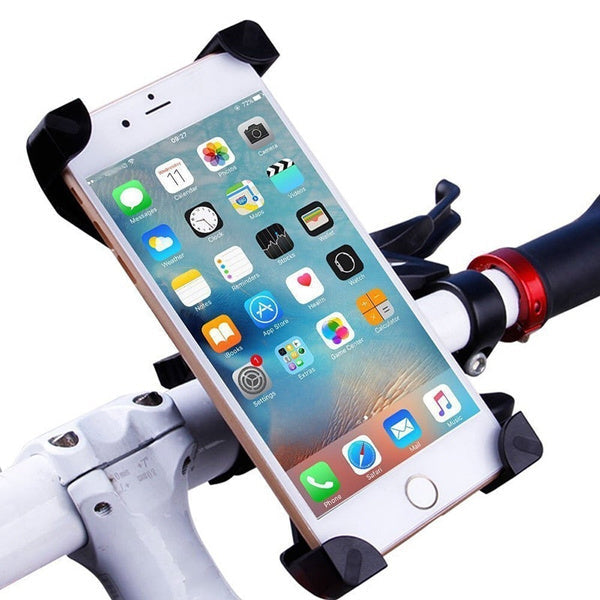 1456 Bike Phone Mount Anti Shake and Stable Cradle Clamp with 360Ã‚Â° Rotation DeoDap