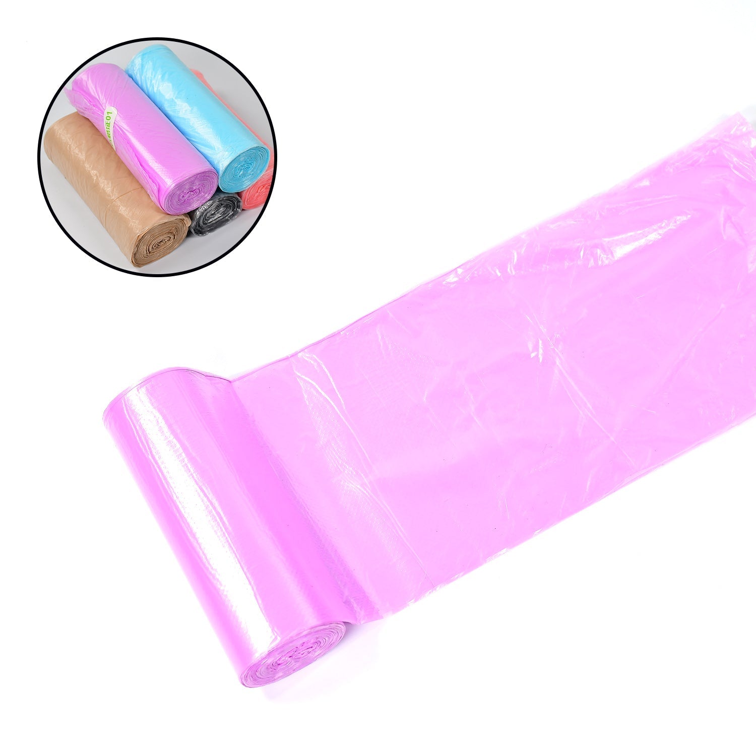 9213 5Rolls Garbage Bags/Dustbin Bags/Trash Bags Pack DeoDap