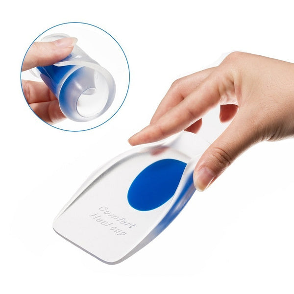1413 Gel Heel cups Silicon Heel Pad for Heel Ankle Pain freeshipping - DeoDap