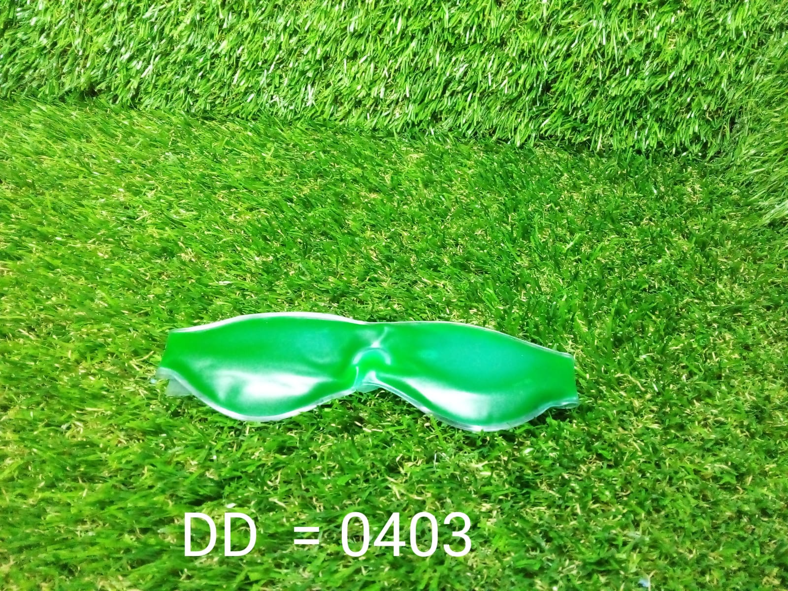 0403 Cold Eye Mask with Stick-on Straps (Green) DeoDap