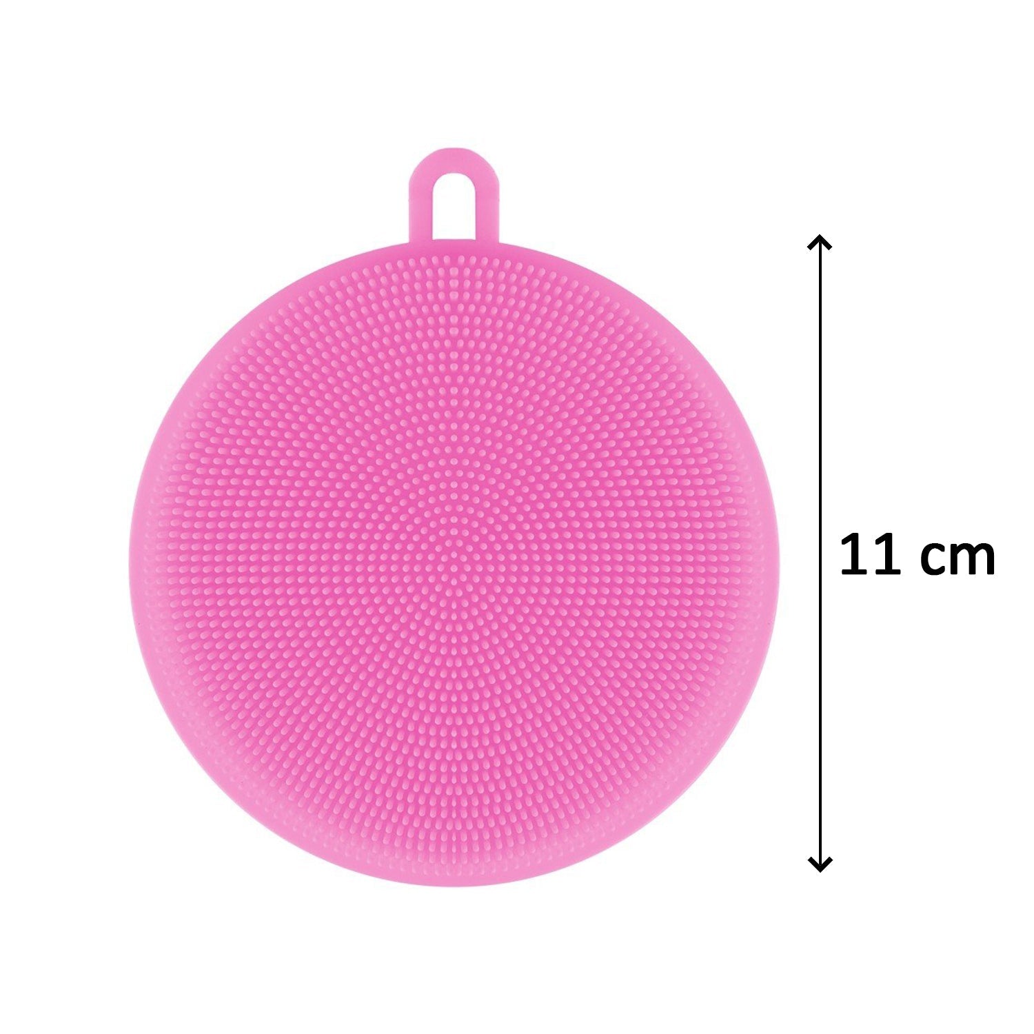 6078 Silicone Dish Scrubber Sponge Mildew Free, Non Stick (Mix Color) freeshipping - DeoDap