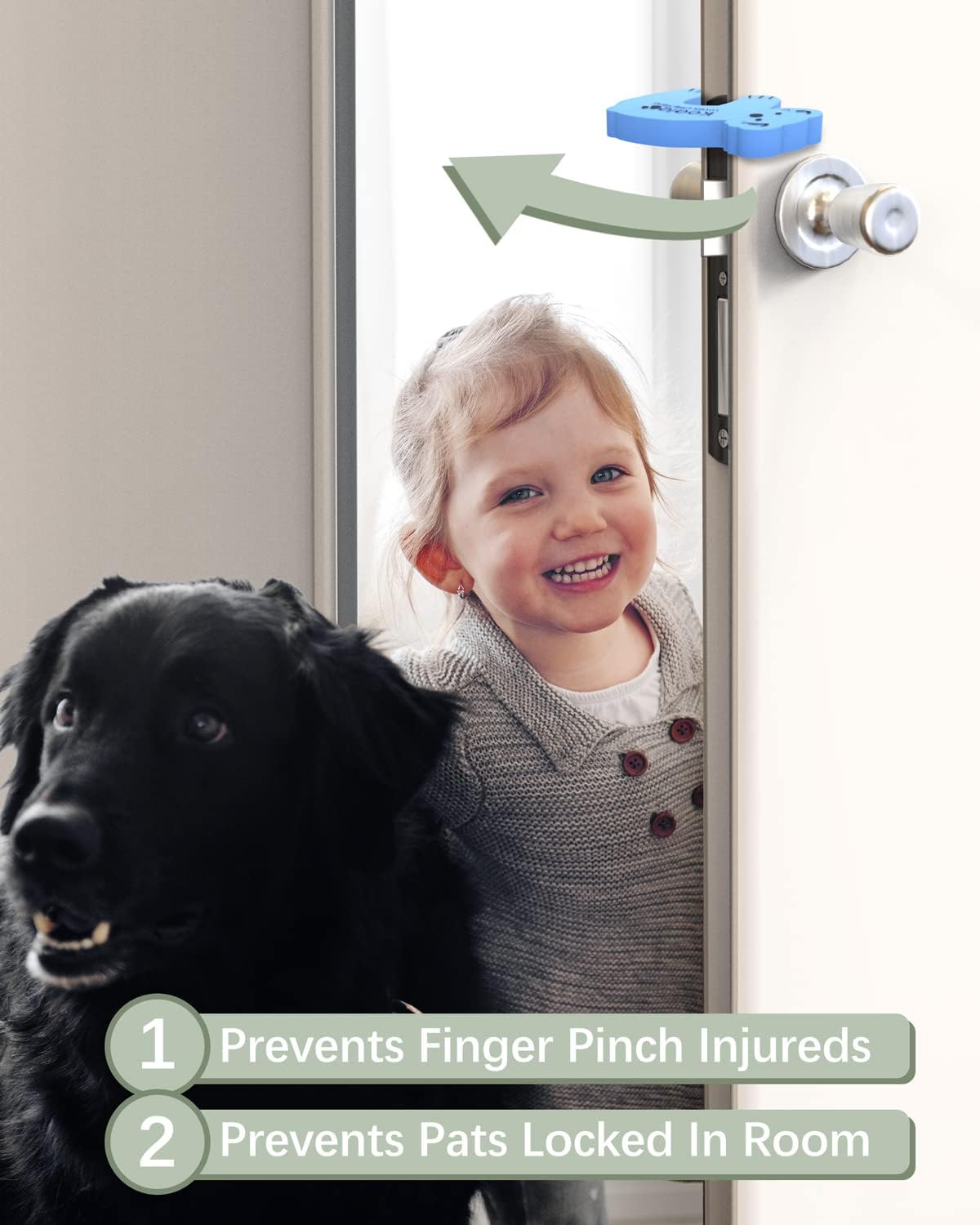 6039A  Animal Shape Door Stopper Lock Safety Guard, Kids Safety and Protection Finger Pich Door Guard, Baby Safety Cute Animal Security Door Stopper (1pc)