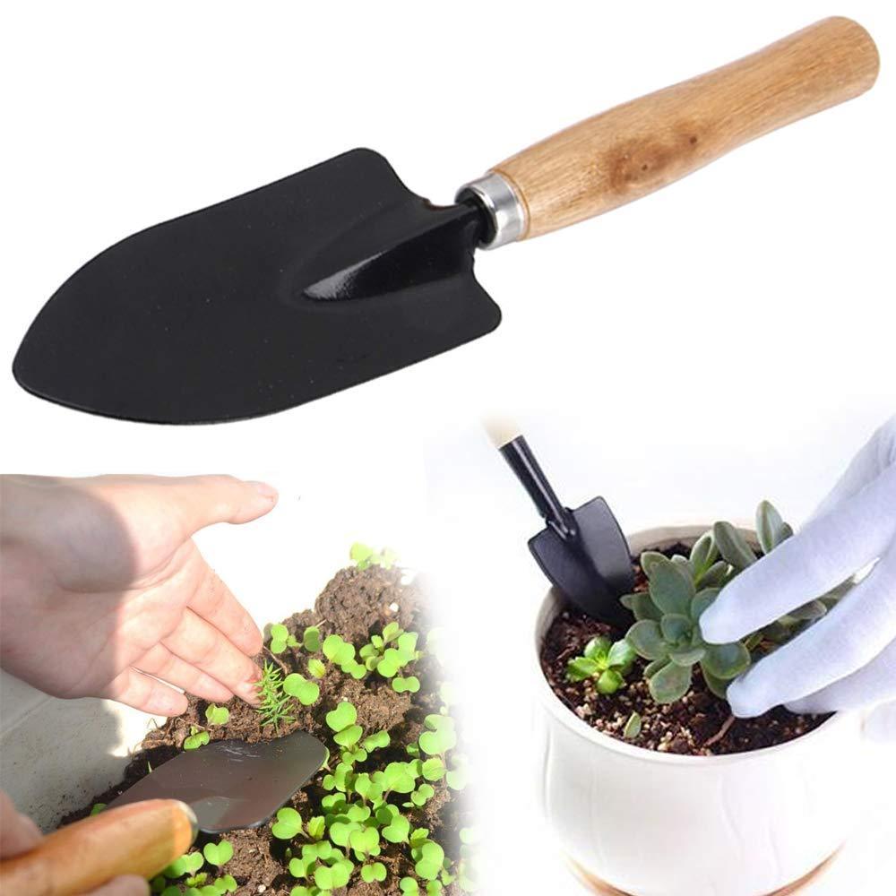 1571 Gardening Tools Seed Handheld Shovel Rake Spade Trowel with Pruning Shear DeoDap