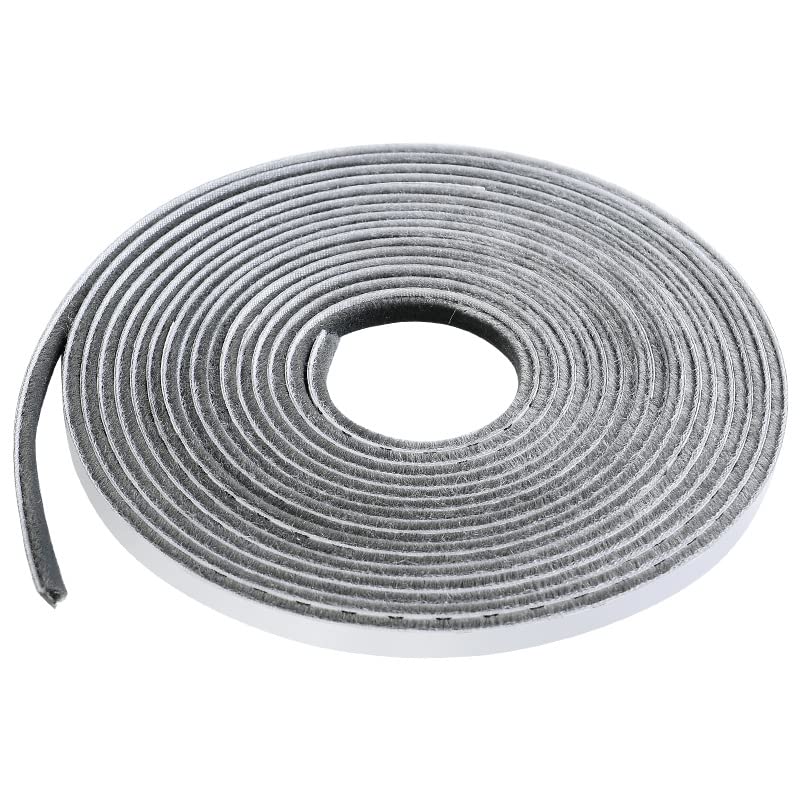 4597  5 Meter Weather Stripping Windows Seal Brush Weather Stripping Self Adhesive Seal Strip Weather Strip for Windows and Doors Dustproof Soundproof Windproof for Windows Bottom and Frame