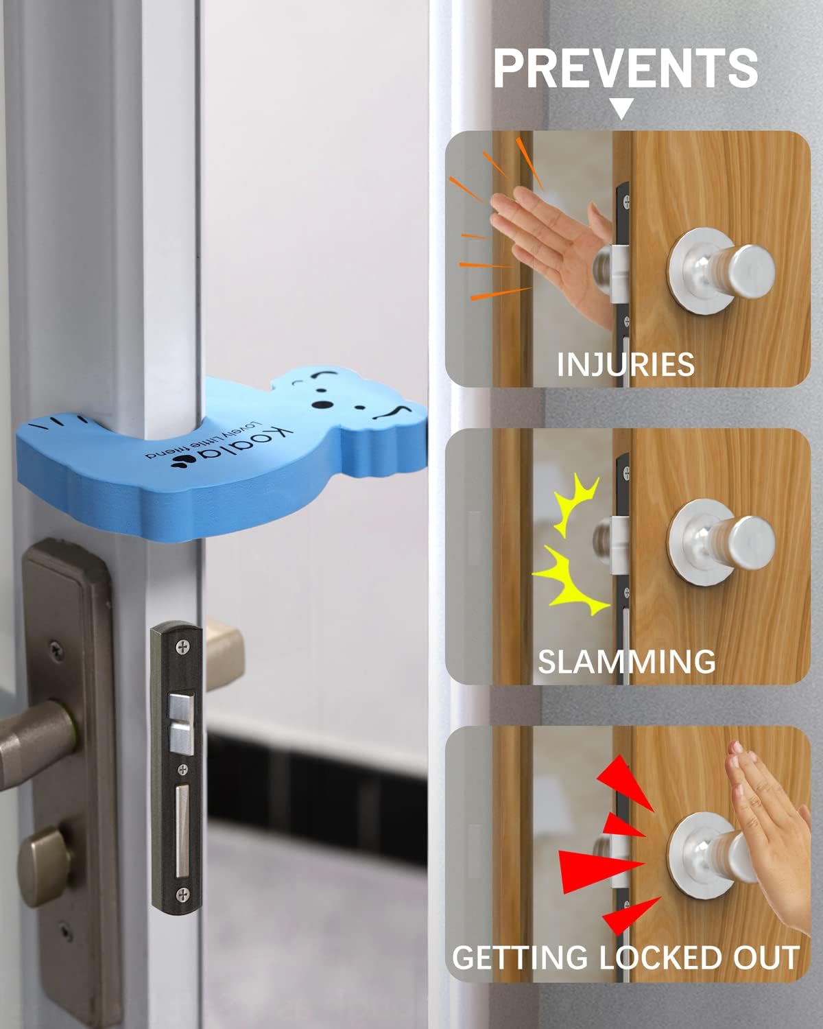 6039A  Animal Shape Door Stopper Lock Safety Guard, Kids Safety and Protection Finger Pich Door Guard, Baby Safety Cute Animal Security Door Stopper (1pc)