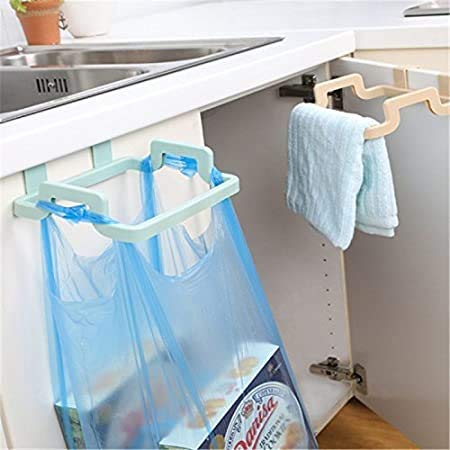 1118 Plastic Garbage Bag Rack Holder (Multi Color) DeoDap