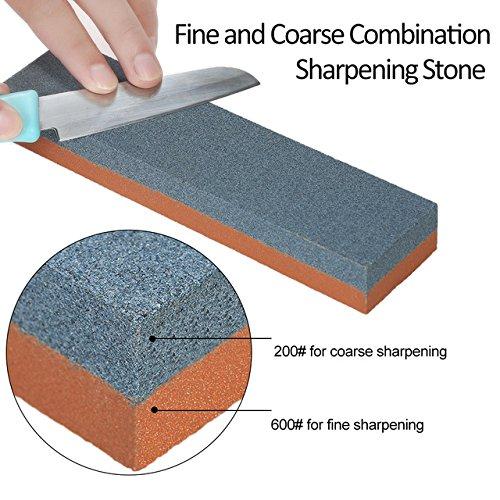 0424 Silicone Carbide Combination Stone Knife Sharpener for Both Knives and Tools DeoDap