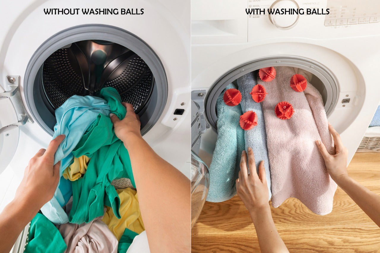 0207 Laundry Washing Ball, Wash Without Detergent (6pcs) DeoDap