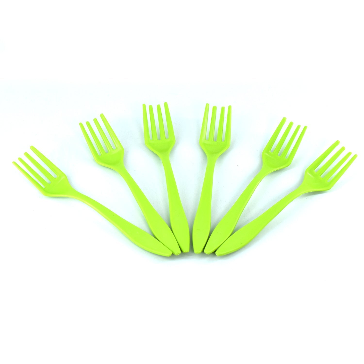 2839 Small plastic 6pc Serving Fork Set for kitchen DeoDap