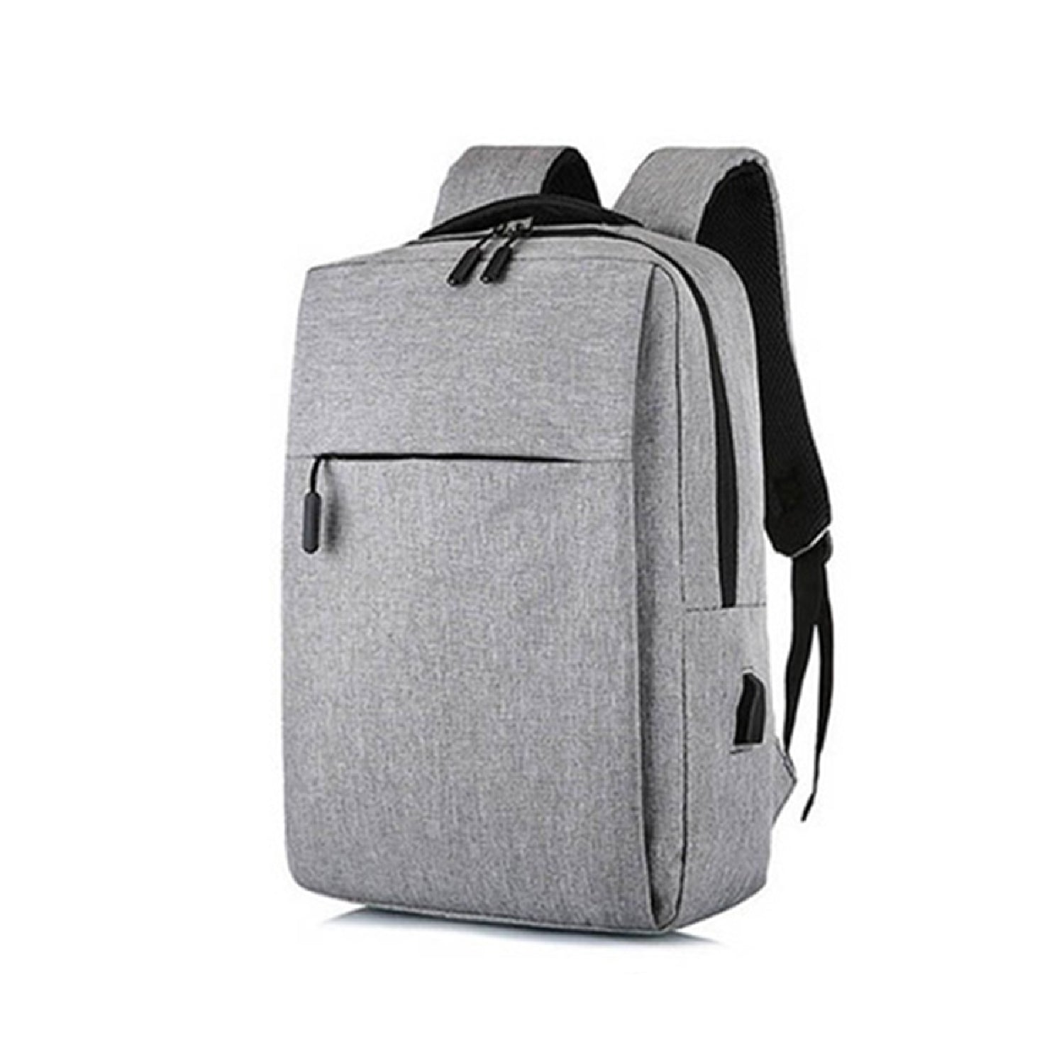 6219 Gray Travel Laptop Backpack With USB Charging Port DeoDap